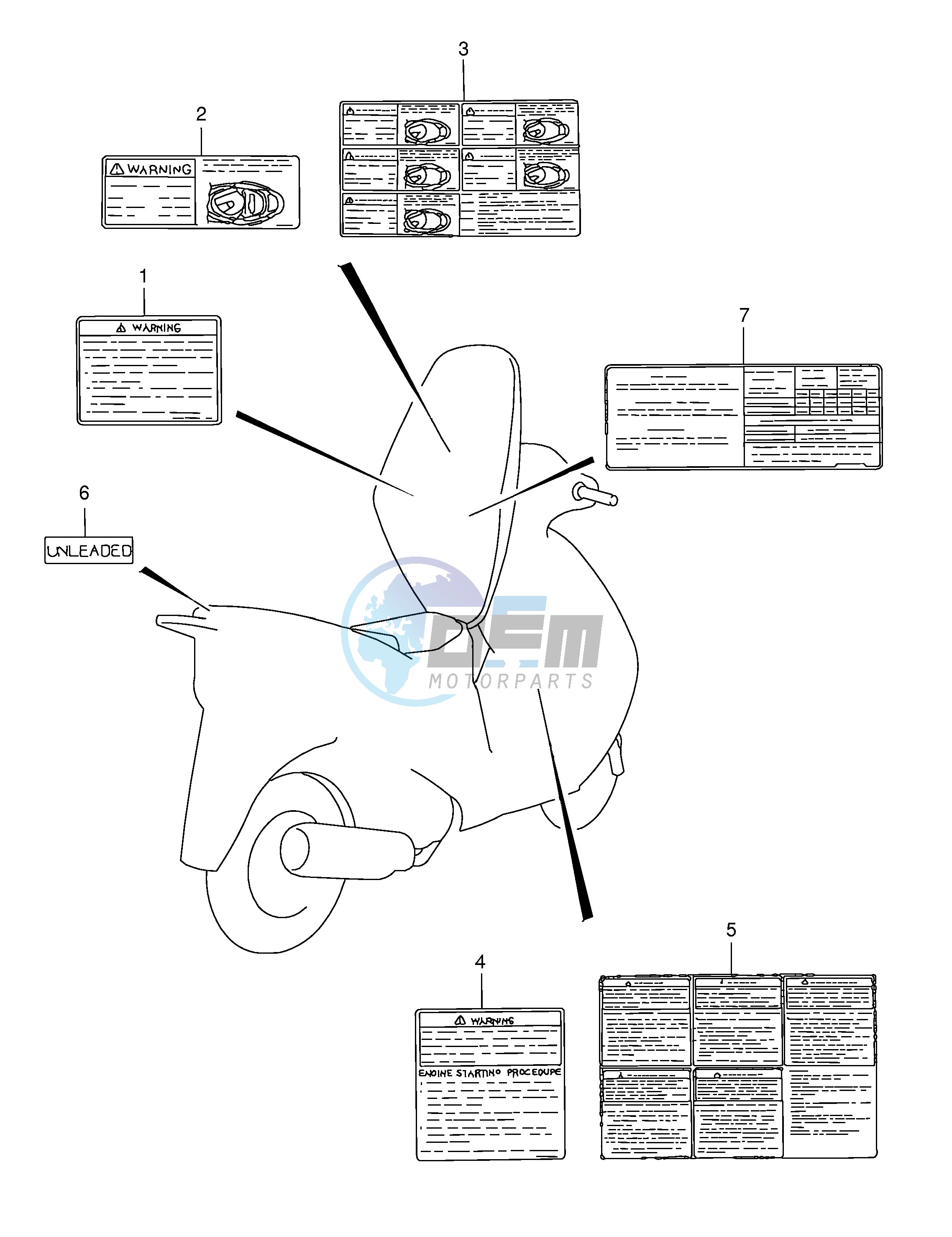 LABEL (MODEL W X Y)