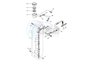 ATV 350 drawing REAR MASTER CYLINDER