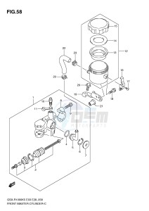 GSX-R1000 (E3-E28) drawing FRONT MASTER CYLINDER