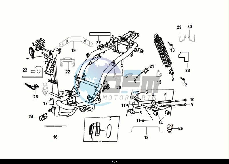 FRAME BODY - ENGINE MOUNT