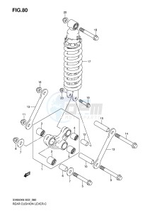 SV650 (E2) drawing REAR CUSHION LEVER