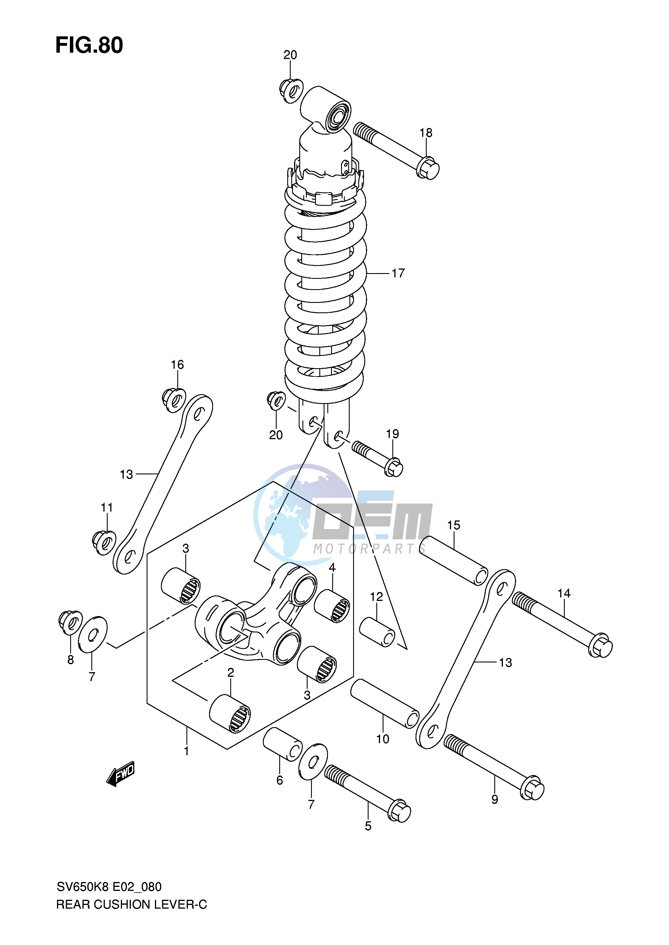 REAR CUSHION LEVER