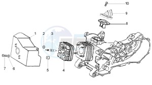 LX 50 2T drawing Cylinder head - cooling inlet ind. Pipe