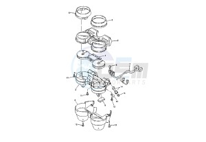 XJR 1300 drawing METER