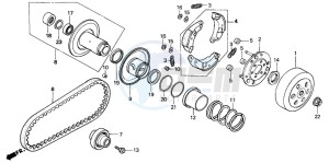 PK50SM drawing CLUTCH/DRIVEN FACE