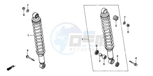 TRX500FM drawing REAR CUSHION