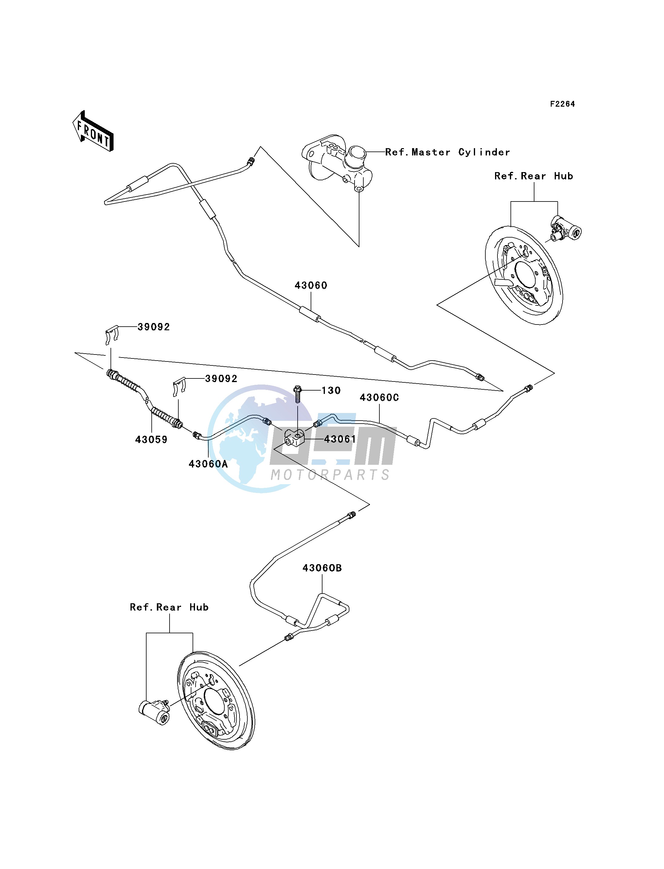 REAR BRAKE PIPING