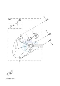 NS50F AEROX 4 (1GB3 1GB3 1GB3) drawing HEADLIGHT