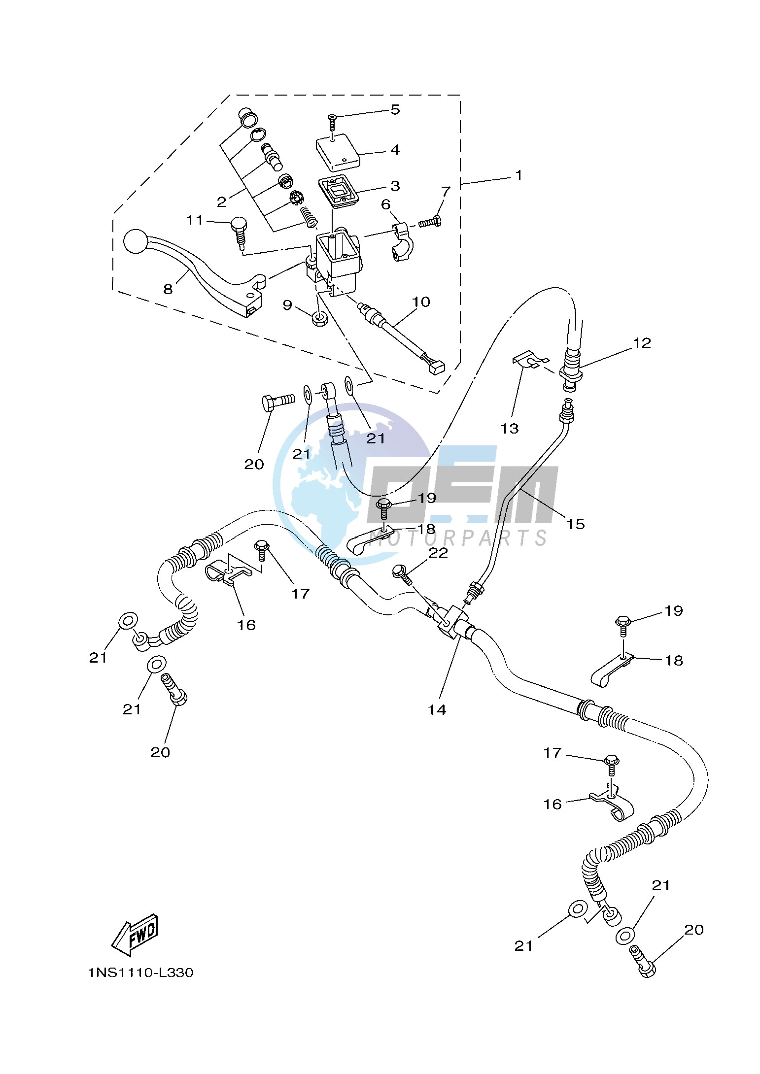 FRONT MASTER CYLINDER