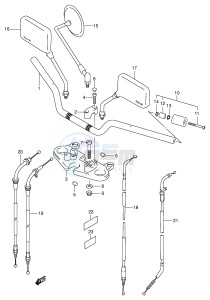 GS500 (E2) drawing HANDLEBAR