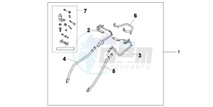 XL1000VA drawing PANNIER STAY SET