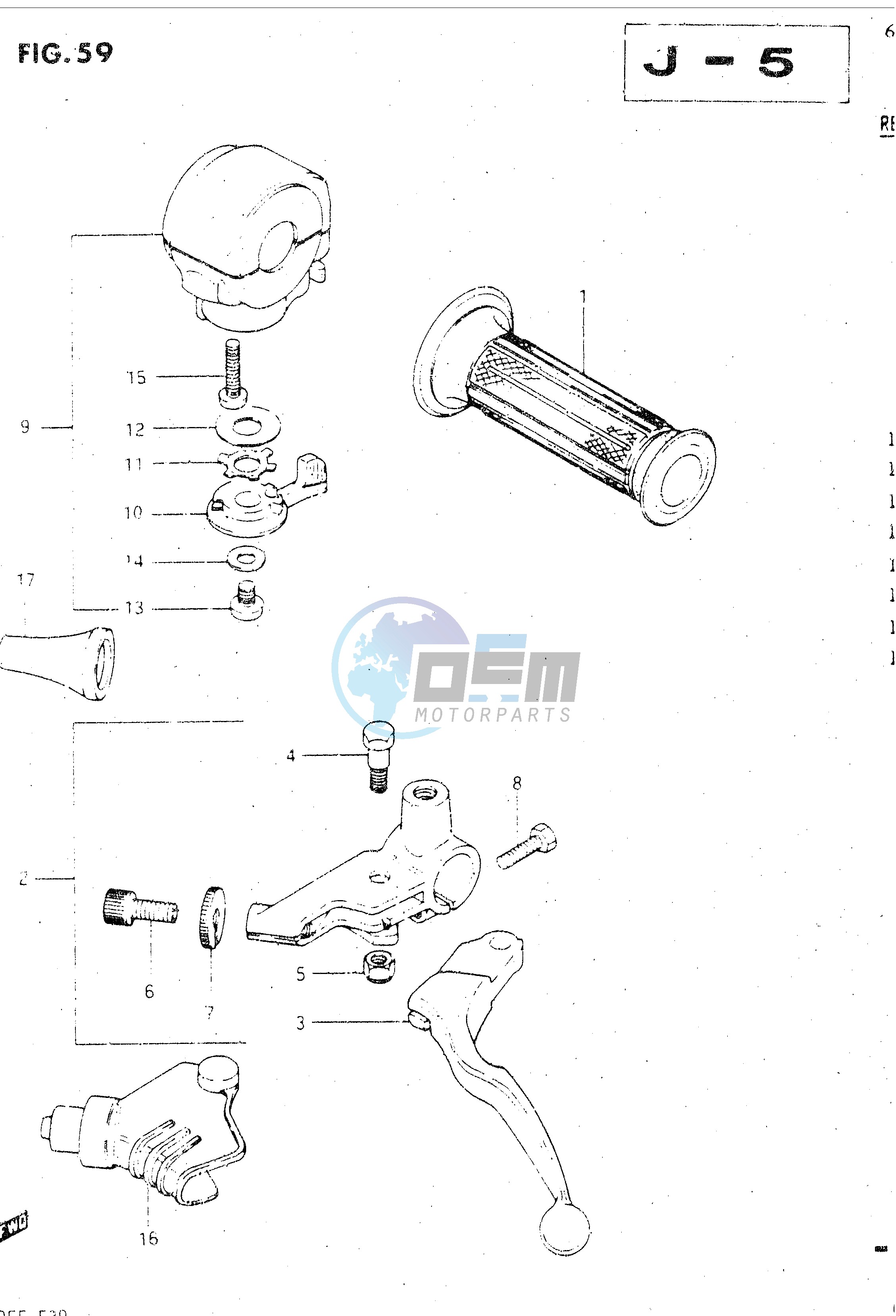 LEFT HANDLE SWITCH (GSX500ESE ESF)