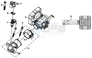 SYMPHONY SR 125 L7 drawing ECU SET