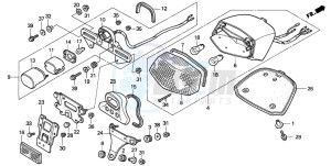 VT1100C2 drawing TAILLIGHT (VT1100C2-CM/2CM)