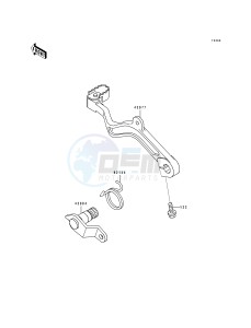 KL 650 B [TENGAI] (B2-B3) [TENGAI] drawing BRAKE PEDAL