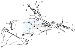 HD 125 DRUM BRAKE drawing HANDLEBAR / BRAKE LEVERS / BRAKE CALIPER