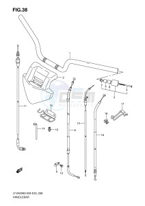 LT-Z400 (E28-E33) drawing HANDLEBAR