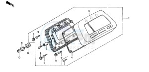 TRX350TM FOURTRAX 350 drawing METER