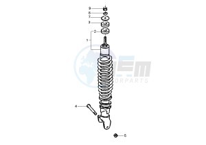 LIBERTY 4T 50 drawing Rear Damper