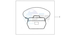 CBF1000A UK - (E / MKH) drawing INNERBAG TOPBOX