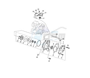 YP R X-MAX ABS 125 drawing WATER PUMP