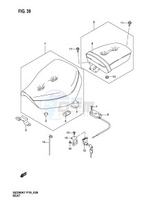 GZ250 (P19) drawing SEAT