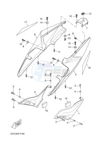 YZF-R125 R125 (5D7P 5D7P 5D7P) drawing SIDE COVER