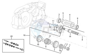 RX-SX 50 drawing Primary gear shaft