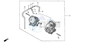 VT750C2 drawing CARBURETOR (ASSY.)