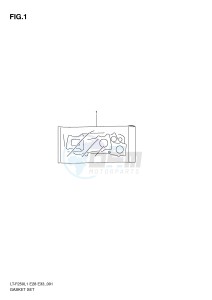 LT-F250 (E28-E33) drawing GASKET SET