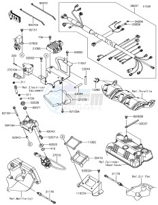 JET SKI SX-R JS1500AHF EU drawing Fuel Injection