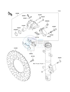 EX250 J [NINJA 250R] (J8F-J9FA) J8F drawing FRONT BRAKE