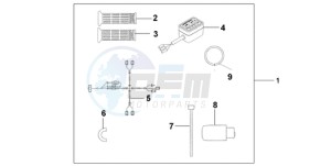 ST1300A9 Korea - (KO / ABS MME) drawing HEATED GRIPS W/TH