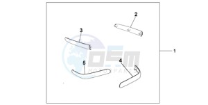 GL1800A Korea - (KO) drawing CHROME SADDLEBAG