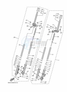 MWD300 TRICITY 300 (BED7) drawing FRONT FORK