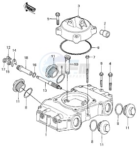 KZ 440 D [LTD BELT] (D1) [LTD BELT] drawing CYLINDER HEAD COVERS -- 80 D1- -