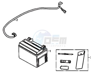 ALLO 50 45 KM/H L6 drawing BATTERY / TOOLKIT