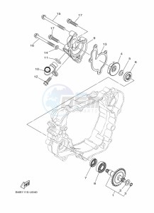 YZ85LW (B0G4) drawing WATER PUMP