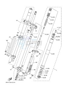 YZ85 YZ85LW (1SP1 1SP3) drawing FRONT FORK