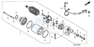 NT700VAA UK - (E / ABS MKH) drawing STARTING MOTOR