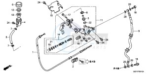 NSC50T2F NSC50T2 UK - (E) drawing BRAKE MASTER CYLINDER (CBS)