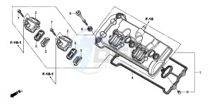 CB600F CB600F drawing CYLINDER HEAD COVER