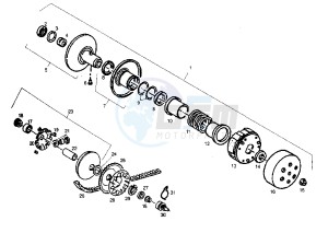 GP 1 - 50 cc drawing CLUTCH