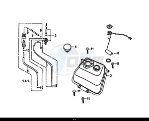 ORBIT II 50 (45 KM/H) (AE05W8-EU) (L8-M0) drawing FUEL TANK