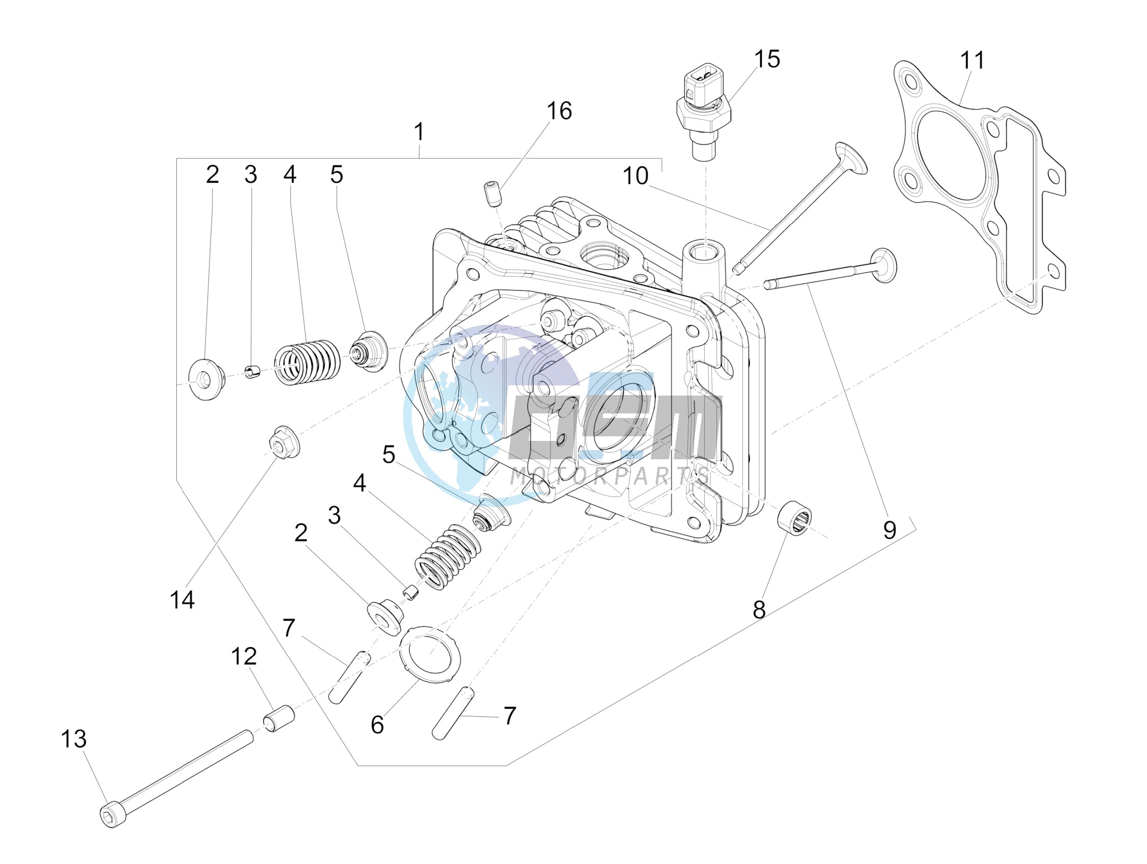 Cylinder head unit - Valve