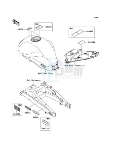 ER-6f ABS EX650DBF GB XX (EU ME A(FRICA) drawing Labels