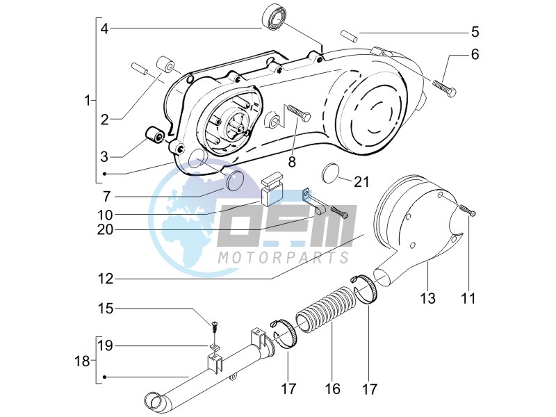 Crankcase cover - Crankcase cooling