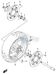 GSX-S1000F drawing FRONT WHEEL