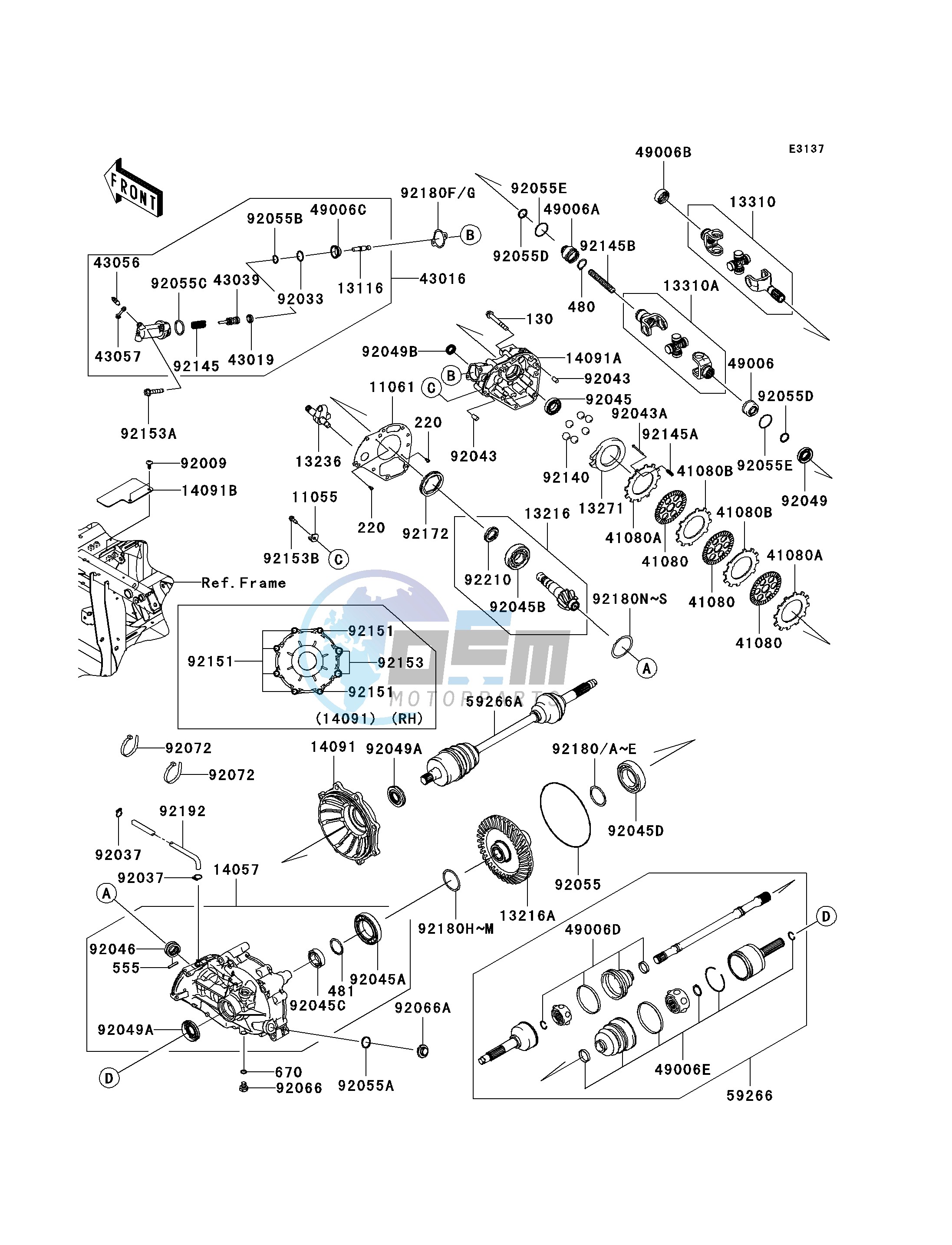 DRIVE SHAFT-REAR