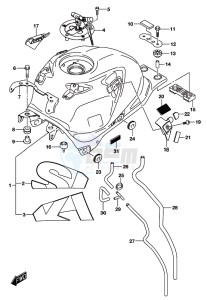 GSX-S125 drawing FUEL TANK (GSX-S125MLXL8 P21)